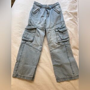 Primark Kids Light Blue Cargo Jeans